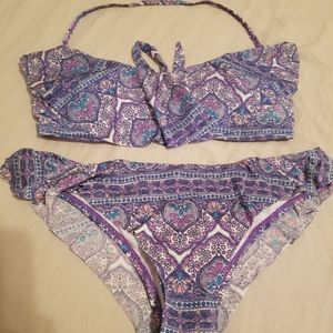 Ruffle detail two piece